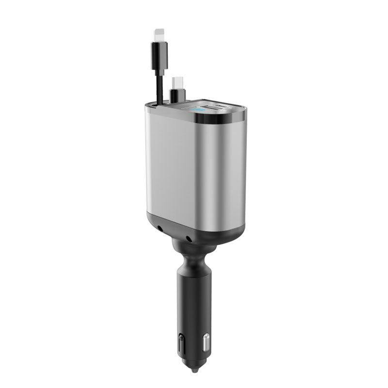 Chargeur de voiture rétractable