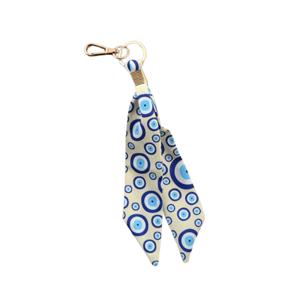 Llavero con estampado de tela de poliéster