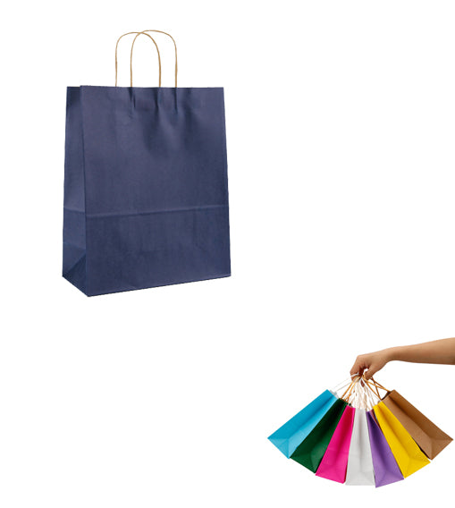 Bolsa de papel marrón con asa