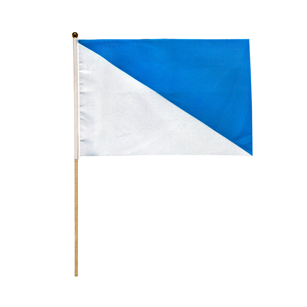 Handheld Polyester Flag With Wooden Pole