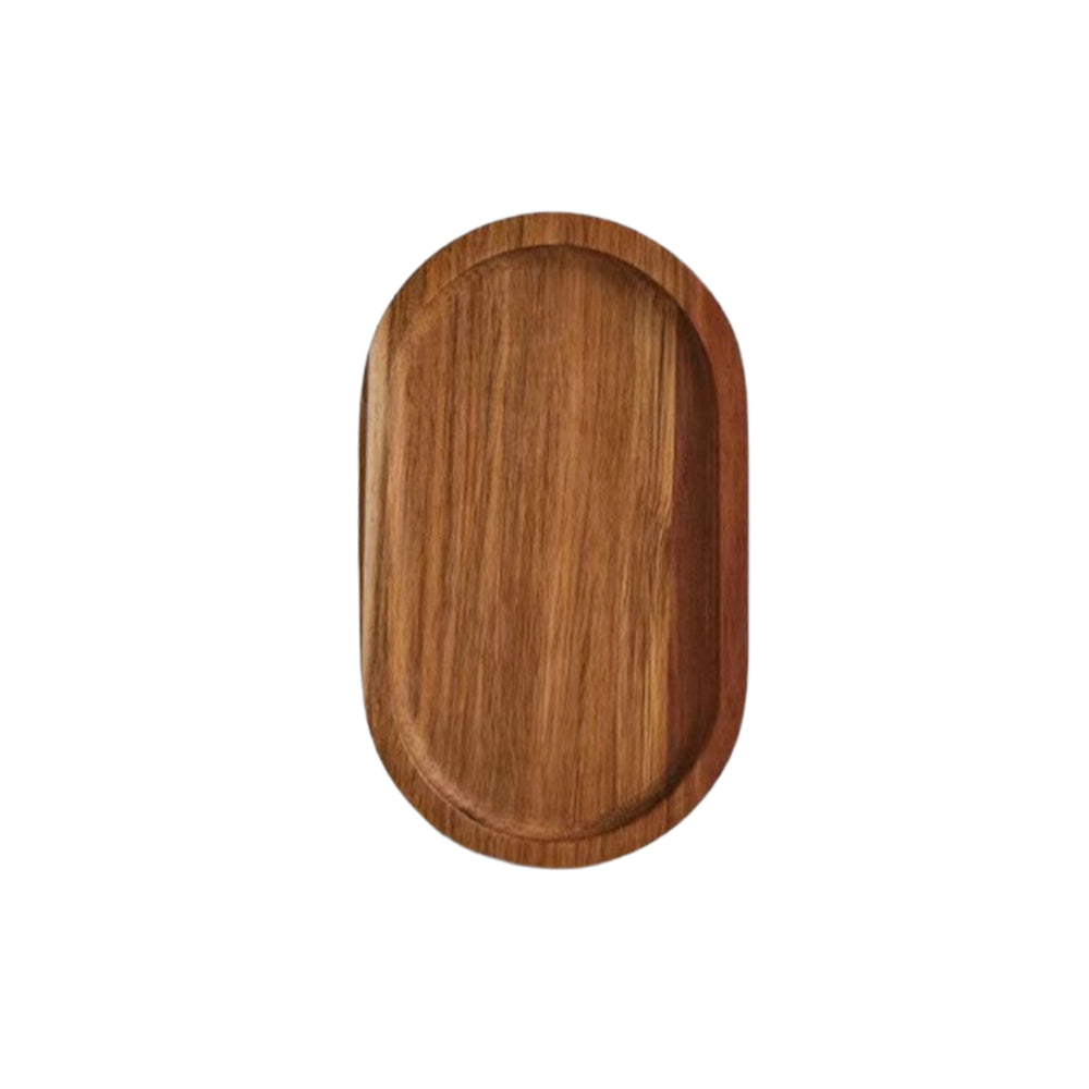 Bandeja ecológica de madera maciza para servir frutas