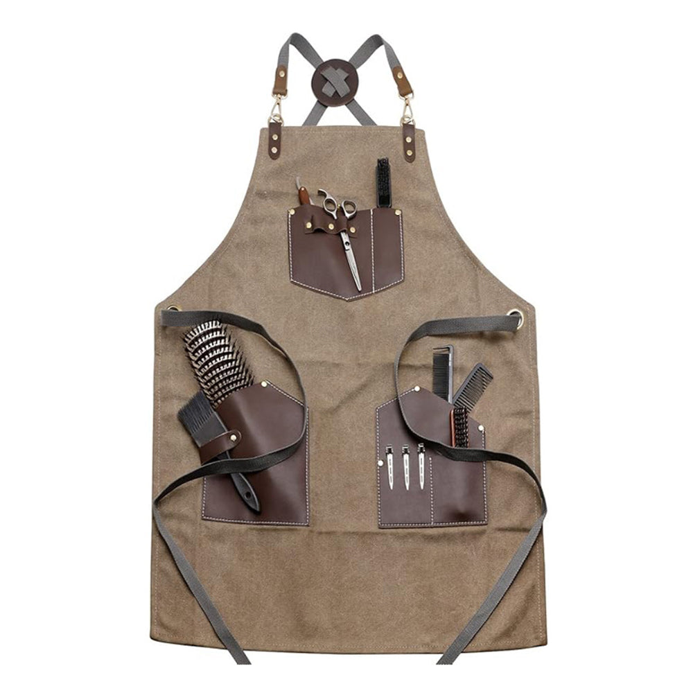 Cross-back Tie Canvas Apron