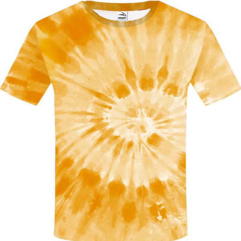 Camiseta juvenil con efecto tie-dye hecha a mano