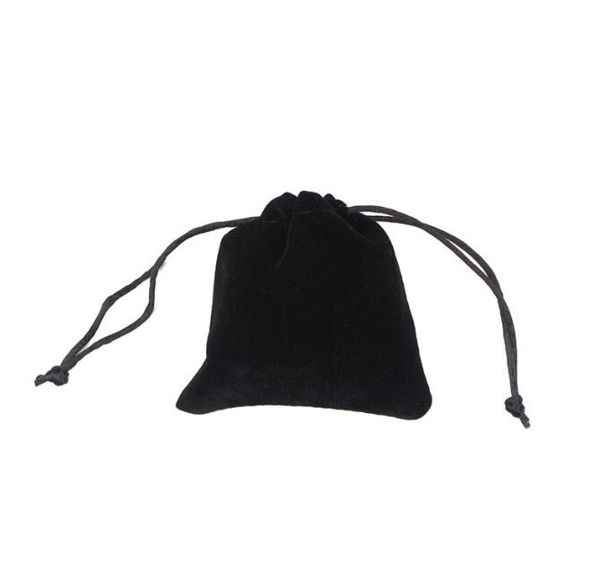 Bolsa de terciopelo con cordones