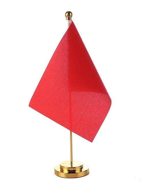 Banderas de escritorio con base de soporte