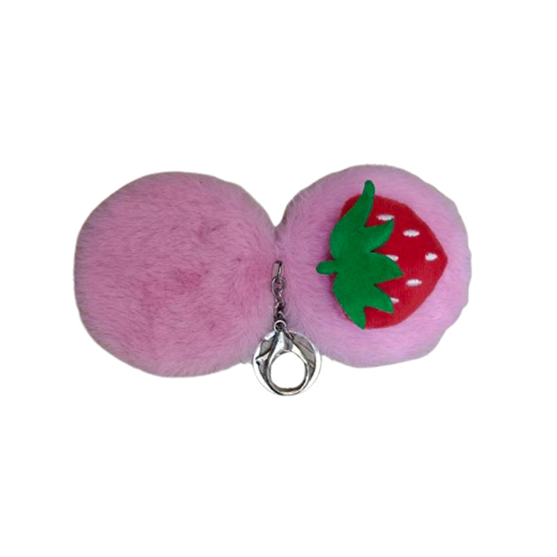 Strawberry Plush Makeup Mirror