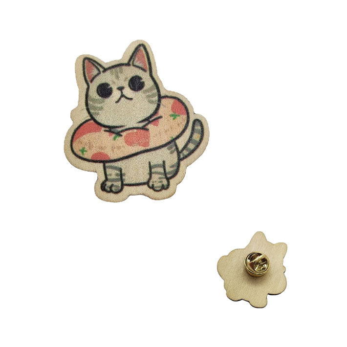 Wooden Lapel Pin