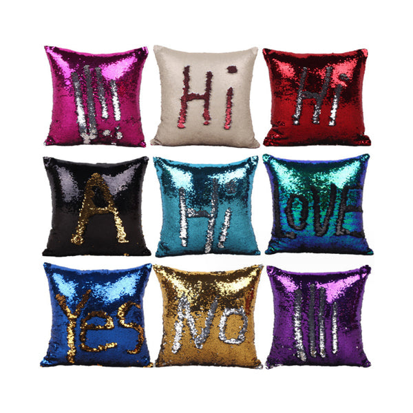 Reversible Sequin Pillow
