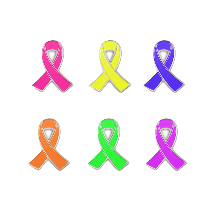 Broche ruban d'espoir