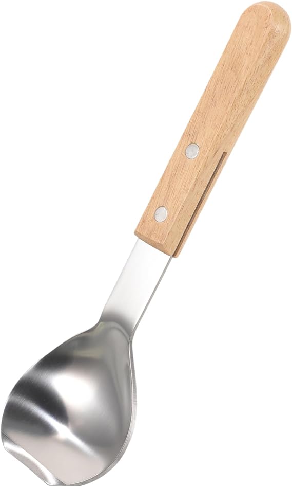 Ice Cream Spoon With Wooden Handle