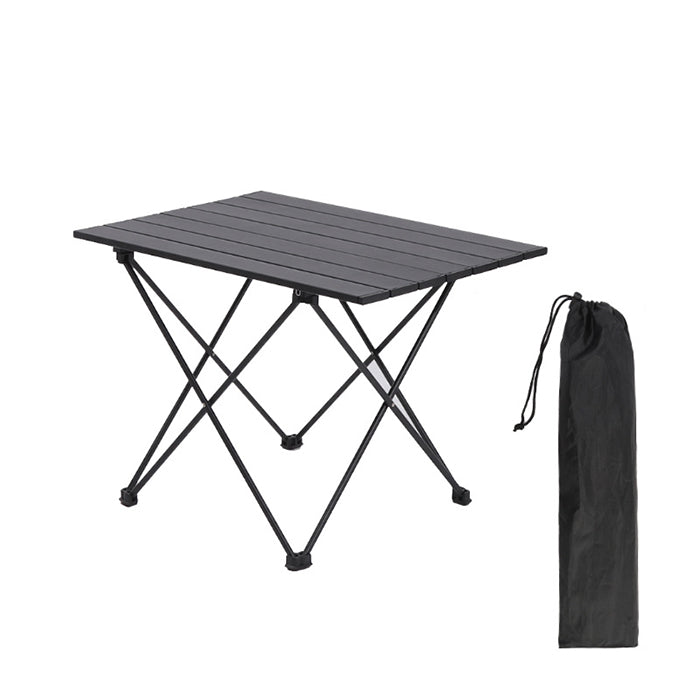 Table de camping portable en aluminium