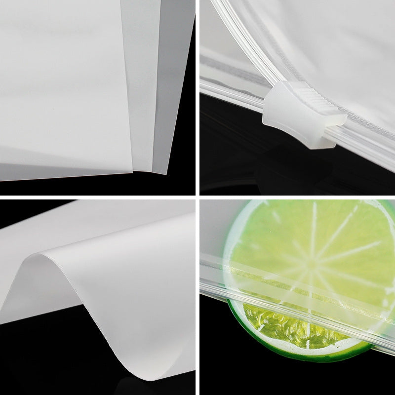 Bolsa de plástico transparente con cremallera