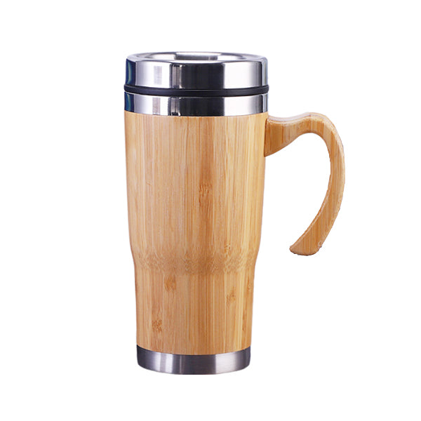 Botella de bambú de 15 oz con asa