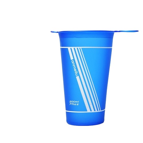 Vaso de agua de TPU plegable suave de 200 ml