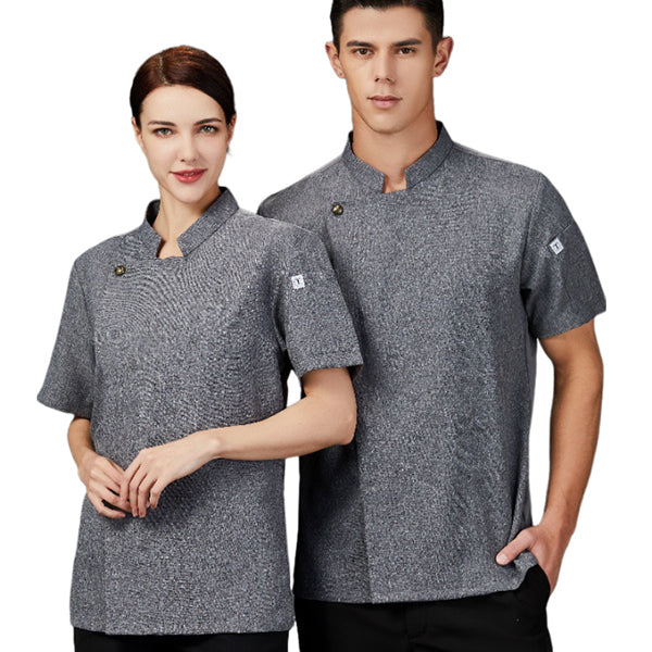 Veste de chef à manches courtes