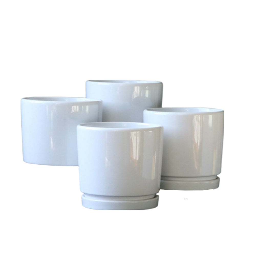 Pot en céramique avec plateau