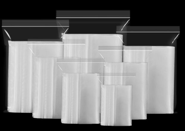 Bolsa de plástico cuadrada con cremallera