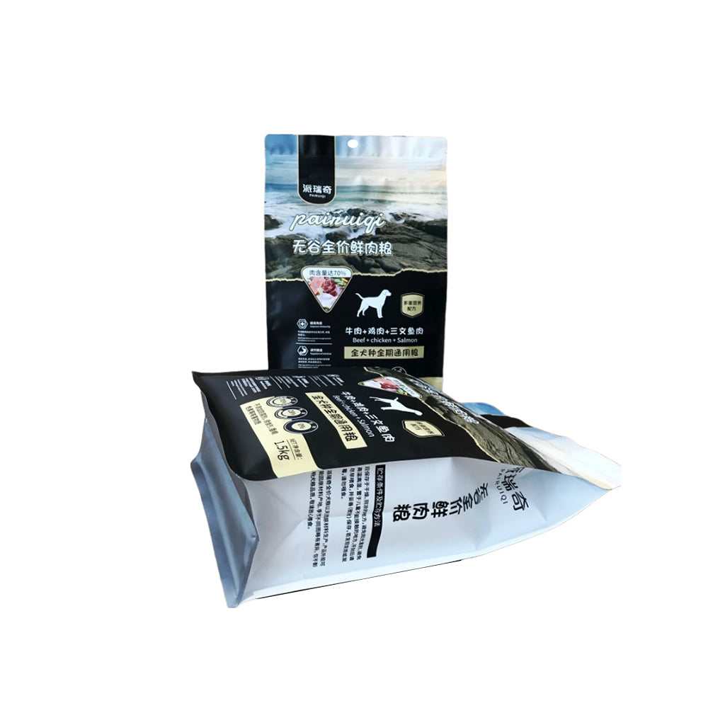 Bolsa de plástico con cremallera y agujero redondo