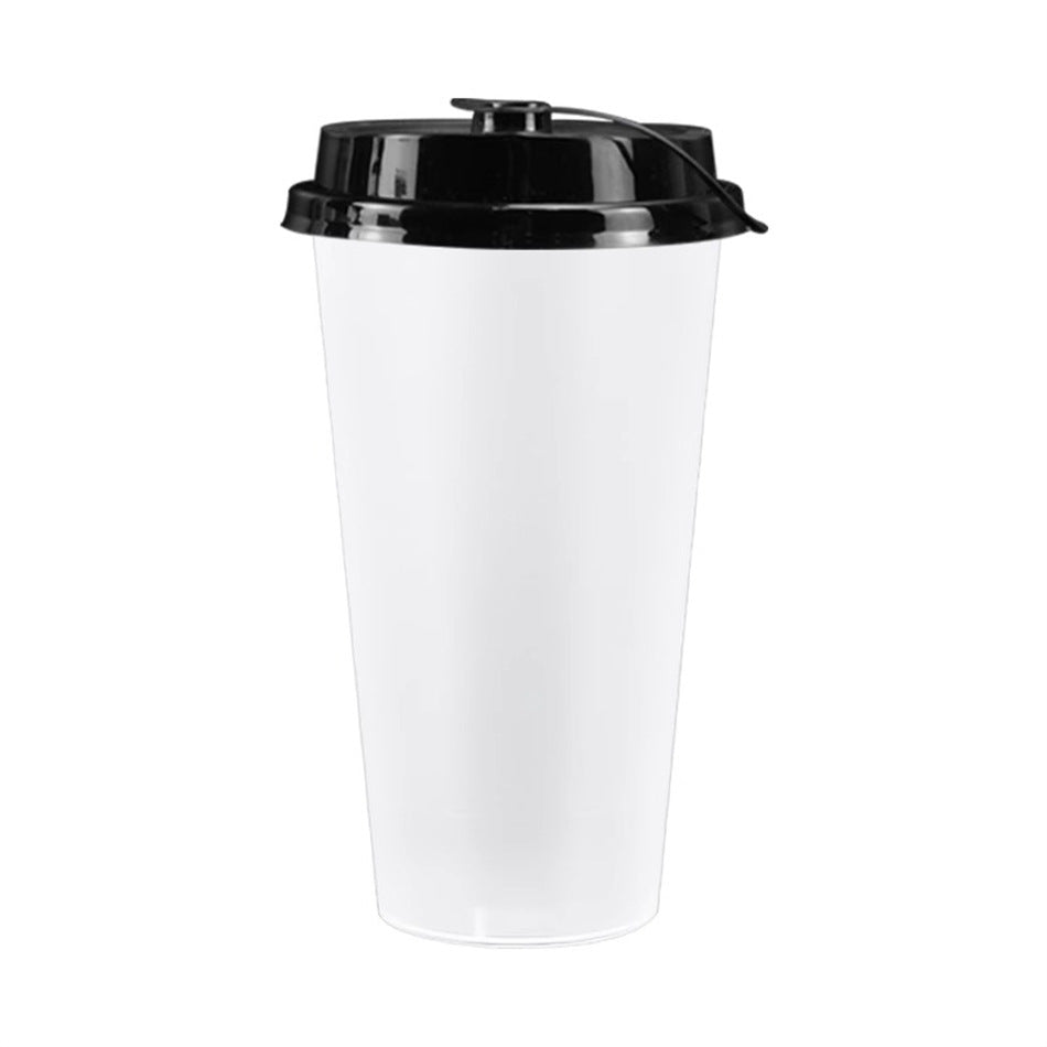 Vaso transparente de 20 oz con tapa
