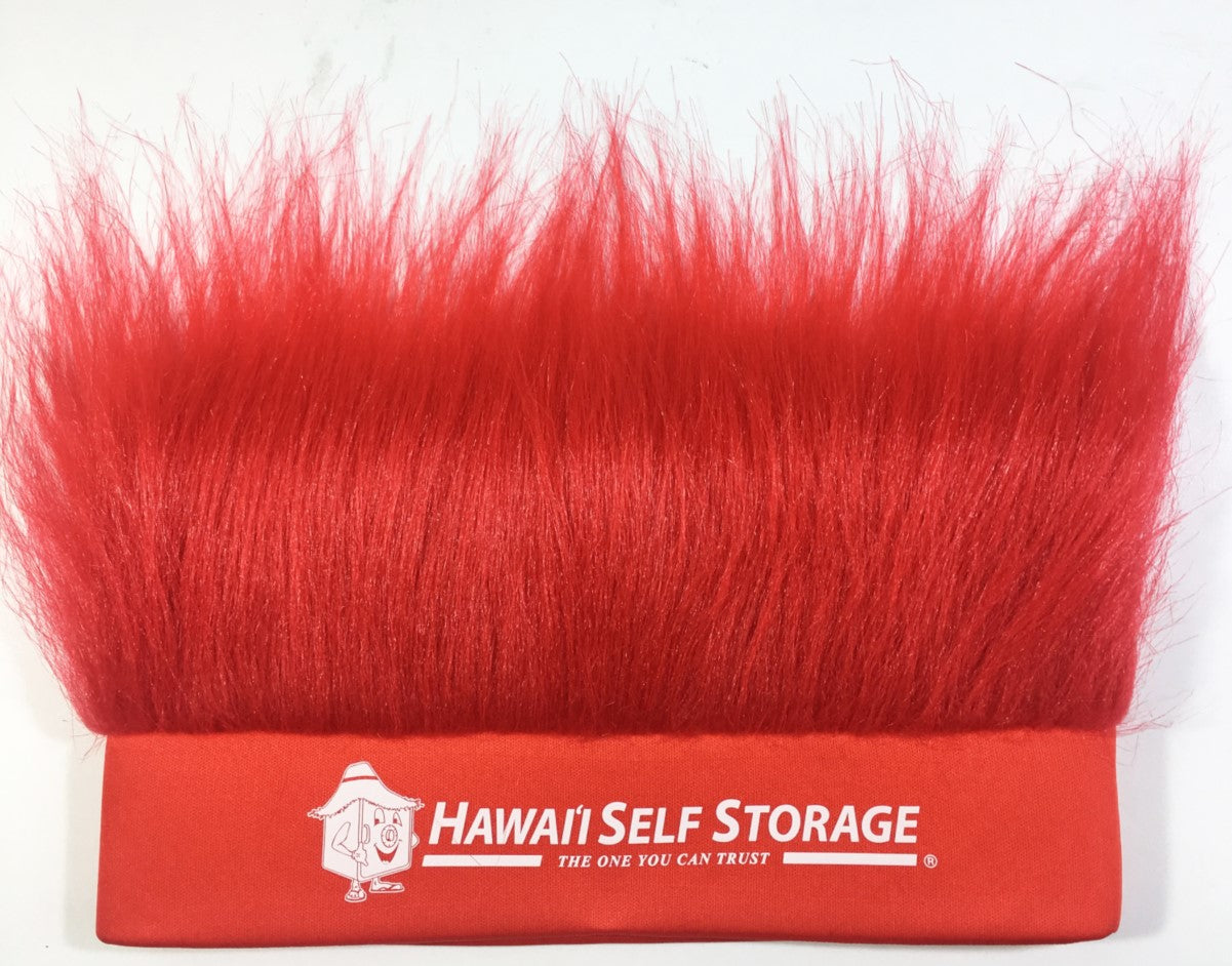 Peluca de fiesta con diadema de fans locos