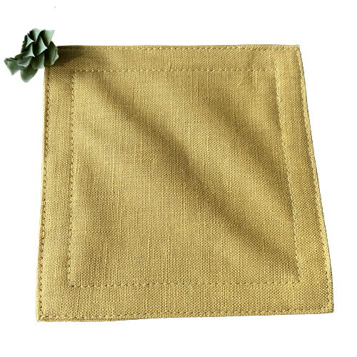 Dessous de verre en lin personnalisé