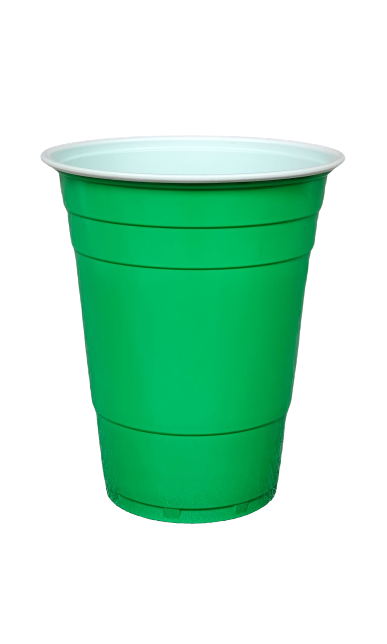 Vaso de una sola capa de dos colores de 16 oz