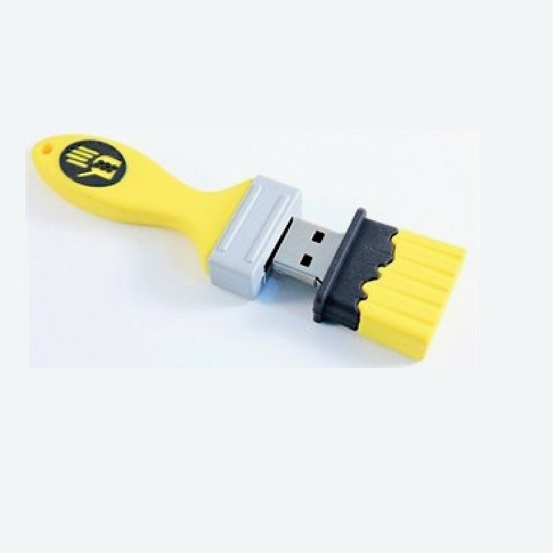 Memoria USB de PVC moldeada con pincel de 8 GB