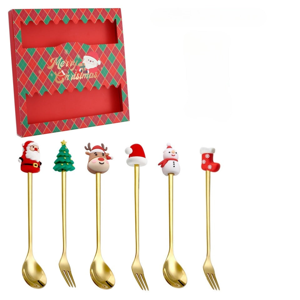 Christmas Spoon And Fork Set