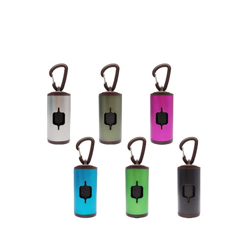 Dispensador de bolsas de aluminio para excrementos