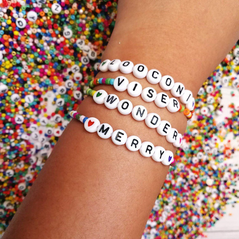 Juego de pulseras de cuentas DIY