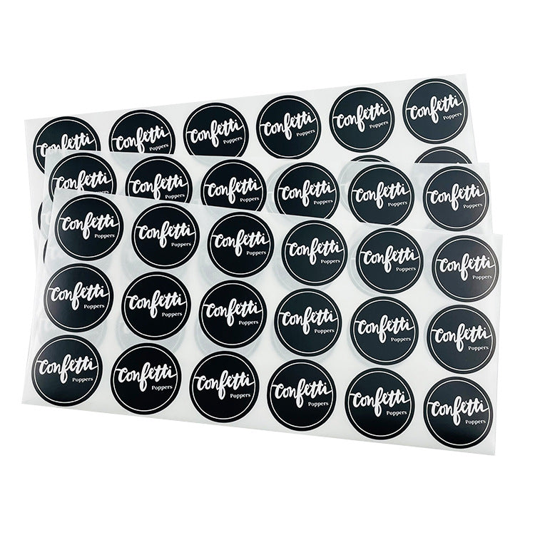 Étiquette autocollante ronde