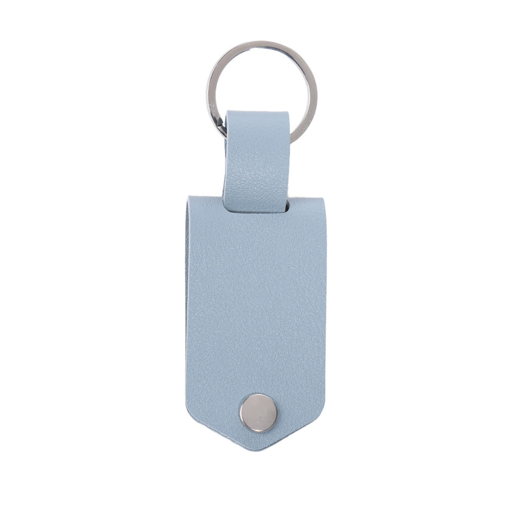 Pu Leather & Stainless Steel Keychain