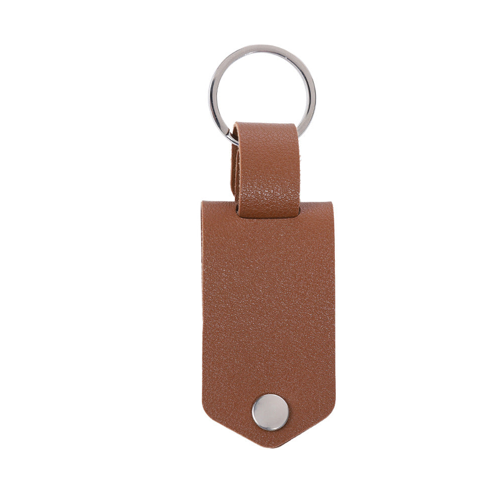 Pu Leather & Stainless Steel Keychain