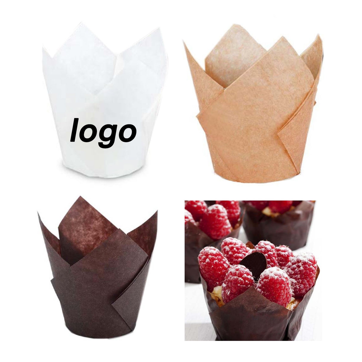 Taza para hornear cupcakes de tulipán