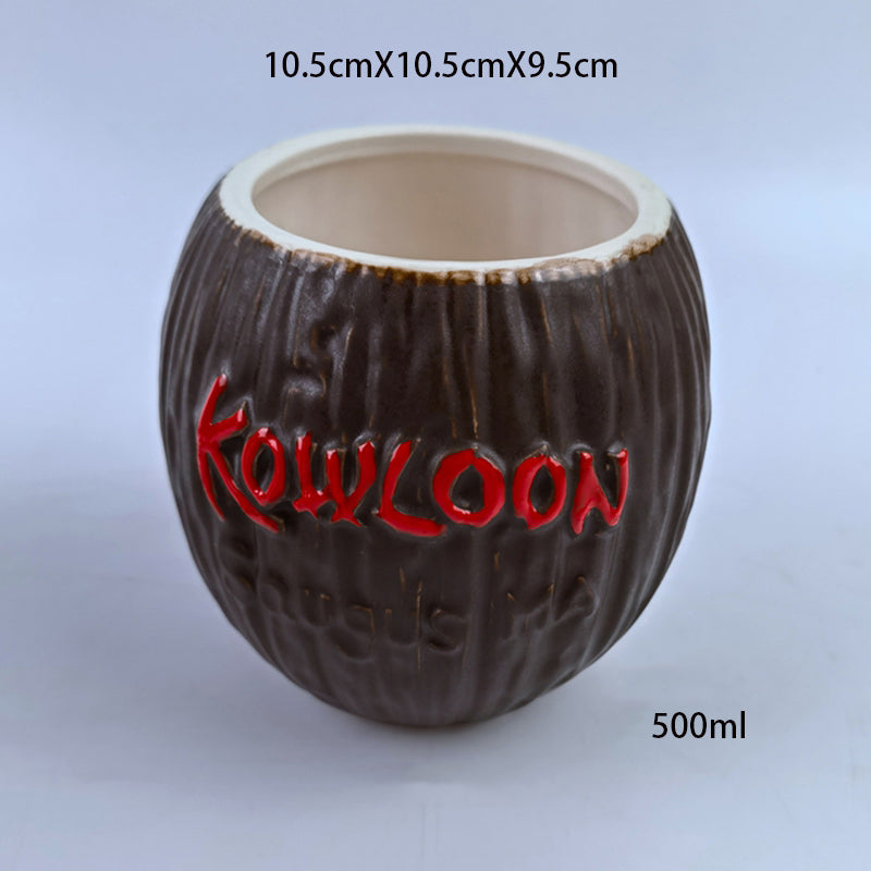 Verre à vin hawaïen en céramique de 500 ml