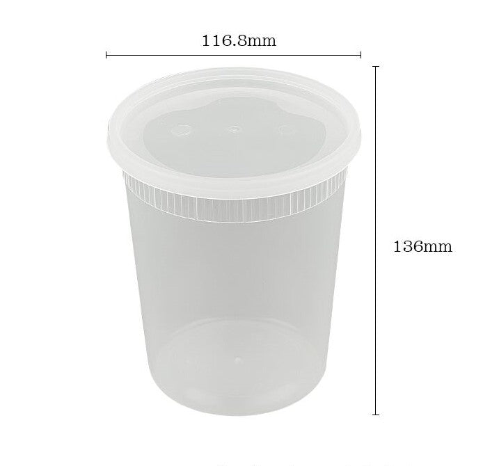 32 Oz Plastic Deli Food Storage Container