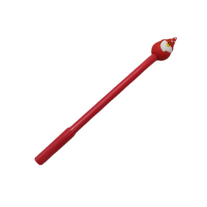 Bolígrafo neutro promocional con temática navideña