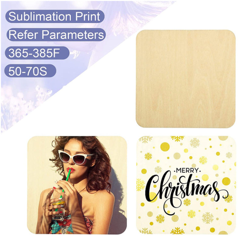 Dessous de verre carré avec image personnalisée