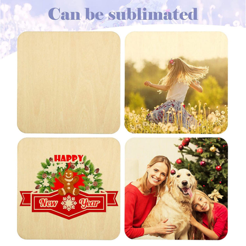 Dessous de verre carré avec image personnalisée