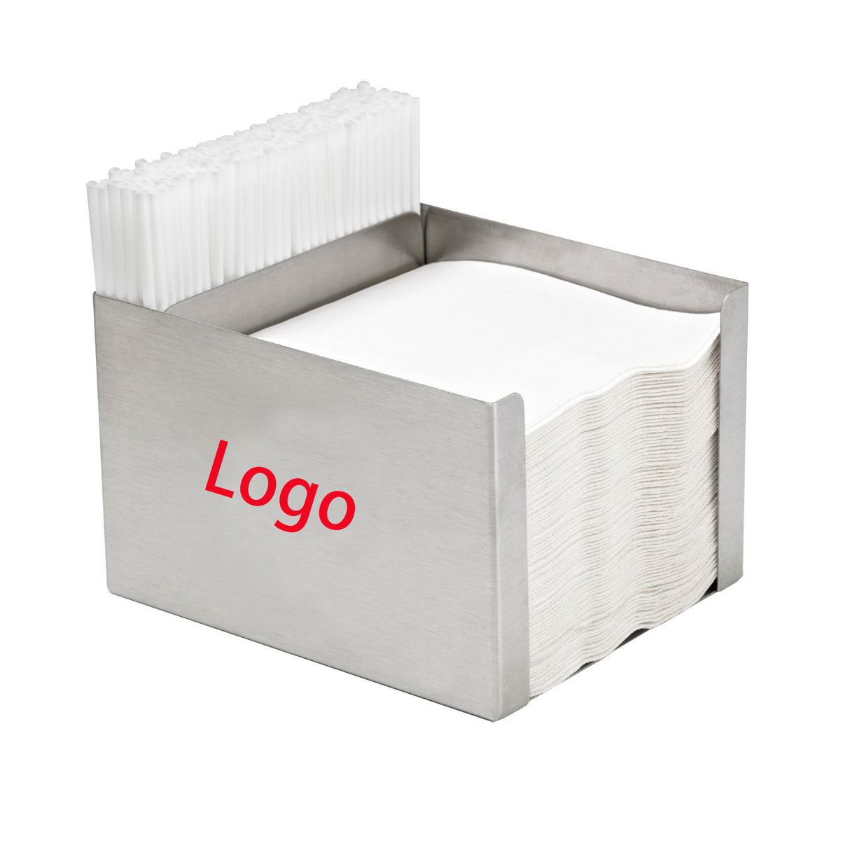 Servilletero/agitador de acero inoxidable