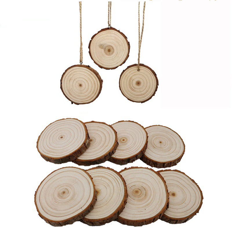 Adorno navideño de tronco de 3"