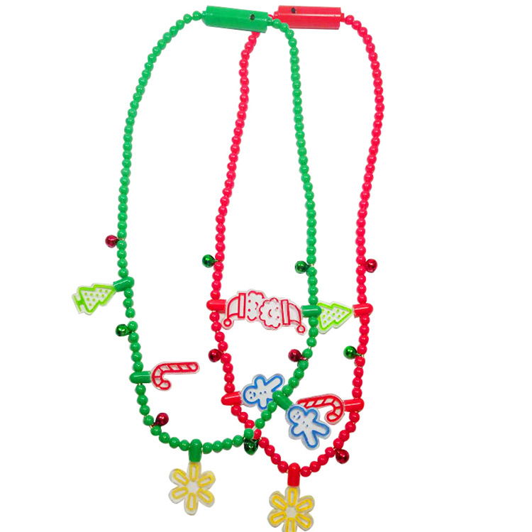 Cordón de cuello navideño con luz LED