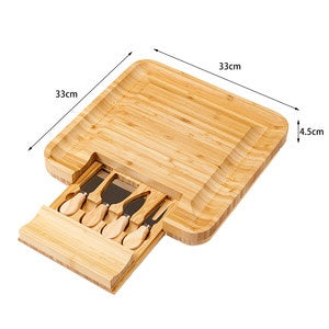 Bamboo Cheese Board Set
