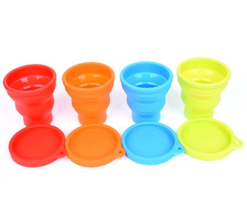 Vasos plegables de silicona