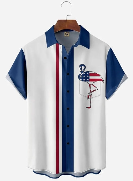 Chemise boutonnée tissée