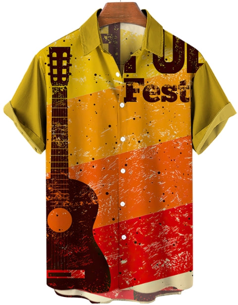 Chemise boutonnée tissée