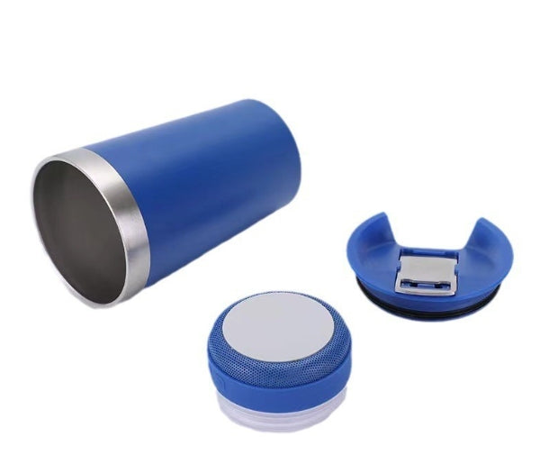 Taza de acero inoxidable con altavoz Bluetooth