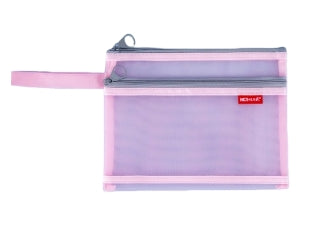 Bolsa de malla de nailon con cremallera