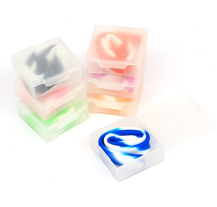 Paille en silicone en boîte