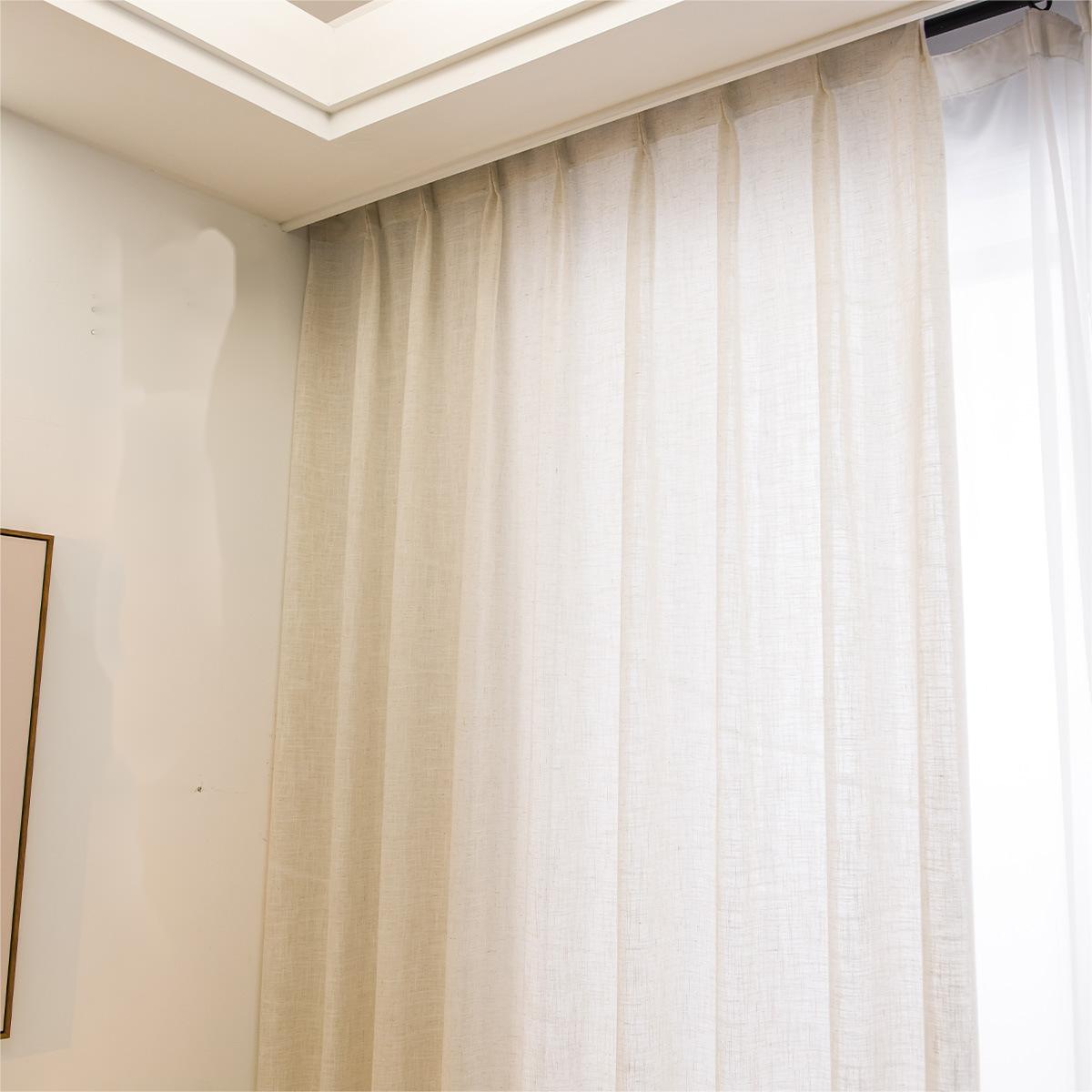 164x100 Inch Flax Curtain